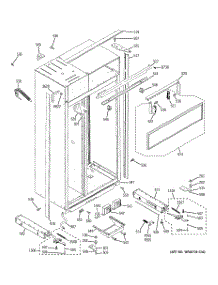 10 - Case Parts parts for Ge Refrigerator ZSEP480DYBSS from AppliancePartsPros.com