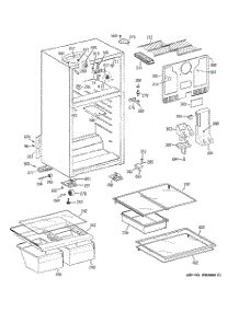 02 - Cabinet parts for Ge Refrigerator CTH17RBT2RWW from AppliancePartsPros.com