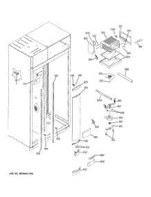 04 - Freezer Section parts for Ge Refrigerator ZISB360DXB from AppliancePartsPros.com