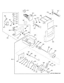 06 - Ice Maker & Dispenser parts for Ge Refrigerator ZISB360DXB from AppliancePartsPros.com