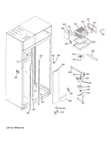 04 - Freezer Section parts for Ge Refrigerator ZISP480DXBSS from AppliancePartsPros.com