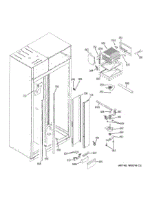 04 - Freezer Section parts for Ge Refrigerator ZISW480DXB from AppliancePartsPros.com