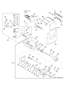 06 - Ice Maker & Dispenser parts for Ge Refrigerator ZISW480DXB from AppliancePartsPros.com