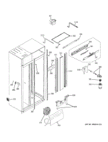 07 - Fresh Food Section parts for Ge Refrigerator ZISW480DXB from AppliancePartsPros.com