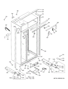 10 - Case Parts parts for Ge Refrigerator ZISW480DXB from AppliancePartsPros.com