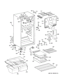 02 - Cabinet parts for Ge Refrigerator GTH18FBT2RCC from AppliancePartsPros.com