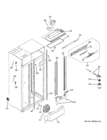 07 - Fresh Food Section parts for Ge Refrigerator ZISB480DXB from AppliancePartsPros.com