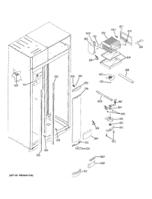 04 - Freezer Section parts for Ge Refrigerator ZSEB420DYB from AppliancePartsPros.com