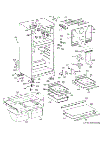 02 - Cabinet parts for Ge Refrigerator GTH18EBT2RBB from AppliancePartsPros.com