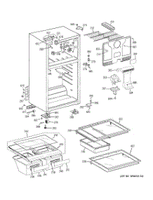 02 - Cabinet parts for Ge Refrigerator GTS17JBWHRWW from AppliancePartsPros.com