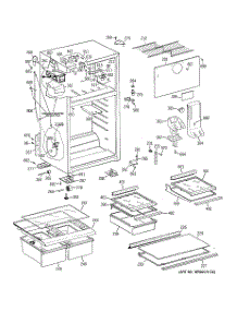 02 - Cabinet parts for Ge Refrigerator GTH18HCT2RWW from AppliancePartsPros.com