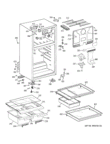 02 - Cabinet parts for Ge Refrigerator GTL17JBWHRBS from AppliancePartsPros.com