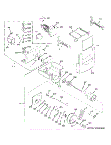 06 - Ice Maker & Dispenser parts for Ge Refrigerator ZSEB480DYB from AppliancePartsPros.com
