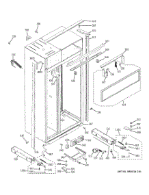 10 - Case Parts parts for Ge Refrigerator ZSEB480DYB from AppliancePartsPros.com