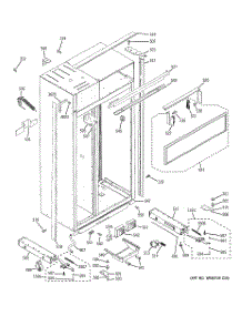 10 - Case Parts parts for Ge Refrigerator ZISP420DXBSS from AppliancePartsPros.com