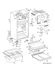 02 - Cabinet parts for Ge Refrigerator GTH18GBT2RCC from AppliancePartsPros.com