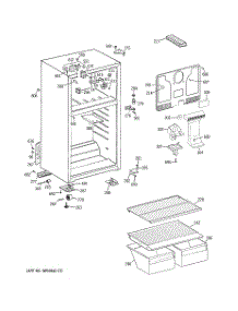 02 - Cabinet parts for Ge Refrigerator GTH16BBX2RWW from AppliancePartsPros.com