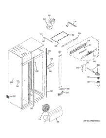 07 - Fresh Food Section parts for Ge Refrigerator ZISB420DXB from AppliancePartsPros.com