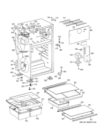 02 - Cabinet parts for Ge Refrigerator GTH18GCT2RBB from AppliancePartsPros.com