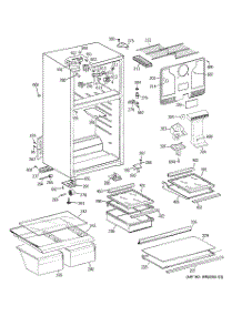 02 - Cabinet parts for Ge Refrigerator GTH18HBT2RBB from AppliancePartsPros.com