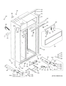 10 - Case Parts parts for Ge Refrigerator ZISW360DXB from AppliancePartsPros.com