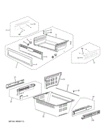 04 - Freezer Shelves parts for Ge Refrigerator PFSS6PKXESS from AppliancePartsPros.com