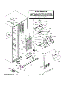 05 - Freezer Section parts for Ge Refrigerator CSHS6UGZBSS from AppliancePartsPros.com