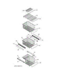 06 - Freezer Shelves parts for Ge Refrigerator PCE23NHTKFWW from AppliancePartsPros.com
