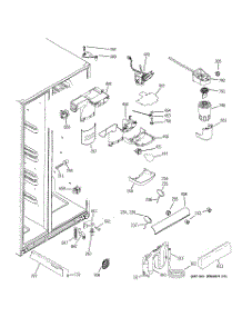 07 - Fresh Food Section parts for Ge Refrigerator GCE21XGYBFNB from AppliancePartsPros.com