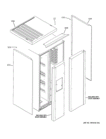 02 - Clad Components parts for Ge Refrigerator GWU23LGYAFSS from AppliancePartsPros.com