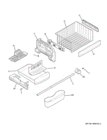 03 - Freezer Shelves parts for Ge Refrigerator PFCS1NFZASS from AppliancePartsPros.com