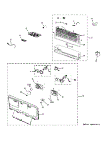 03 - Freezer Section parts for Ge Refrigerator GFSF6KKYCWW from AppliancePartsPros.com
