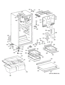 02 - Cabinet parts for Ge Refrigerator GTT18HBTZRCC from AppliancePartsPros.com