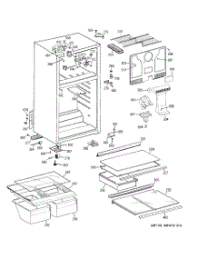 02 - Cabinet parts for Ge Refrigerator GTH18GBTZRLWW from AppliancePartsPros.com