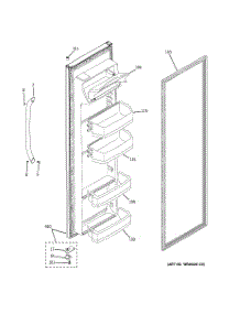 02 - Fresh Food Door parts for Ge Refrigerator GSH22JSXMSS from AppliancePartsPros.com