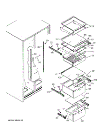 07 - Fresh Food Shelves parts for Ge Refrigerator GSH22JSXMSS from AppliancePartsPros.com