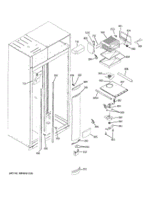 04 - Freezer Section parts for Ge Refrigerator ZISP480DTBSS from AppliancePartsPros.com