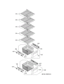 05 - Freezer Shelves parts for Ge Refrigerator ZISP420DTBSS from AppliancePartsPros.com