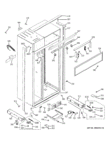 10 - Case Parts parts for Ge Refrigerator ZISP420DTBSS from AppliancePartsPros.com