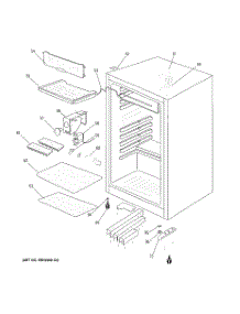 02 - Cabinet parts for Ge Refrigerator GMR06AAPBWW from AppliancePartsPros.com