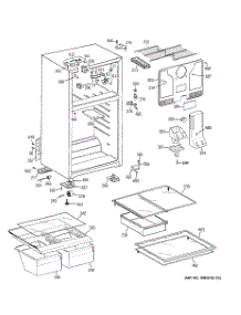02 - Cabinet parts for Ge Refrigerator CTS17RBSGRWW from AppliancePartsPros.com