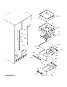 07 - Fresh Food Shelves parts for Ge Refrigerator GSH25ISXNSS from AppliancePartsPros.com