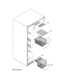 05 - Freezer Shelves parts for Ge Refrigerator GCE23LGYAFNB from AppliancePartsPros.com