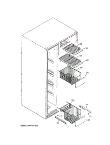 06 - Freezer Shelves parts for Ge Refrigerator PSK25TGXBCCC from AppliancePartsPros.com