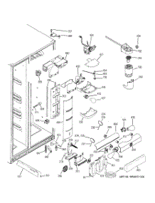 08 - Fresh Food Section parts for Ge Refrigerator PSK27TGXBCCC from AppliancePartsPros.com