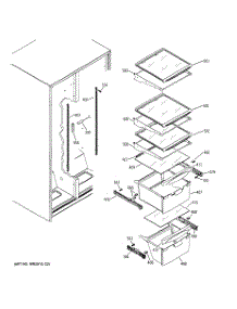 07 - Fresh Food Shelves parts for Ge Refrigerator GSS25JETNCC from AppliancePartsPros.com