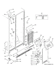 03 - Freezer Section parts for Ge Refrigerator GSH22JFXNWW from AppliancePartsPros.com