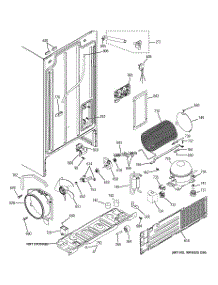 08 - Sealed System & Mother Board parts for Ge Refrigerator GSE22KEWNFBB from AppliancePartsPros.com