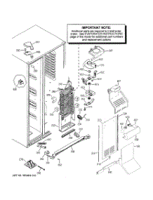 03 - Freezer Section parts for Ge Refrigerator GSHF3KGXGCWW from AppliancePartsPros.com