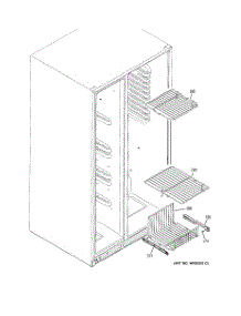 05 - Freezer Shelves parts for Ge Refrigerator GSHF5MGXGEWW from AppliancePartsPros.com